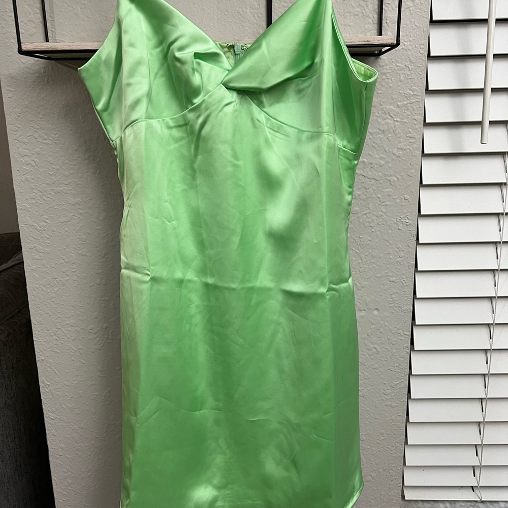 New Cloud Ten size Large green mini dress.